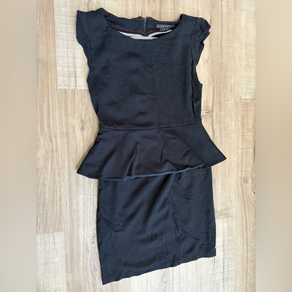 Black Peplum Dress